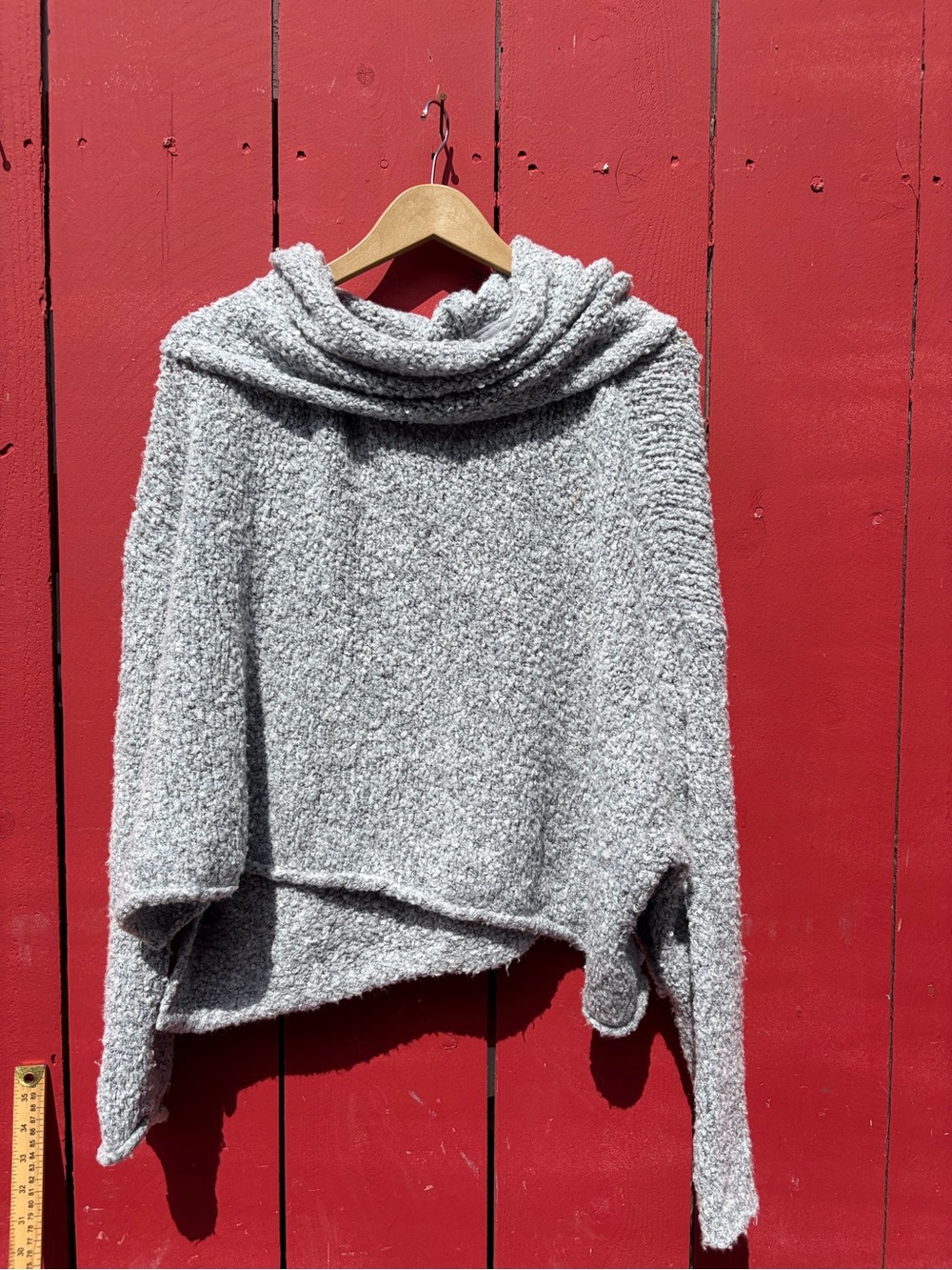 Free People BFF Cowl Neck Boxy Slouchy Sweater